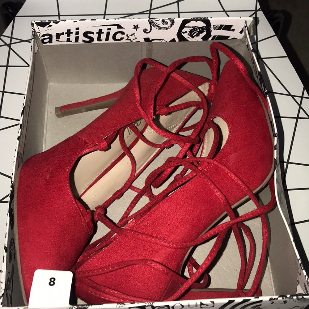 Lace up heels